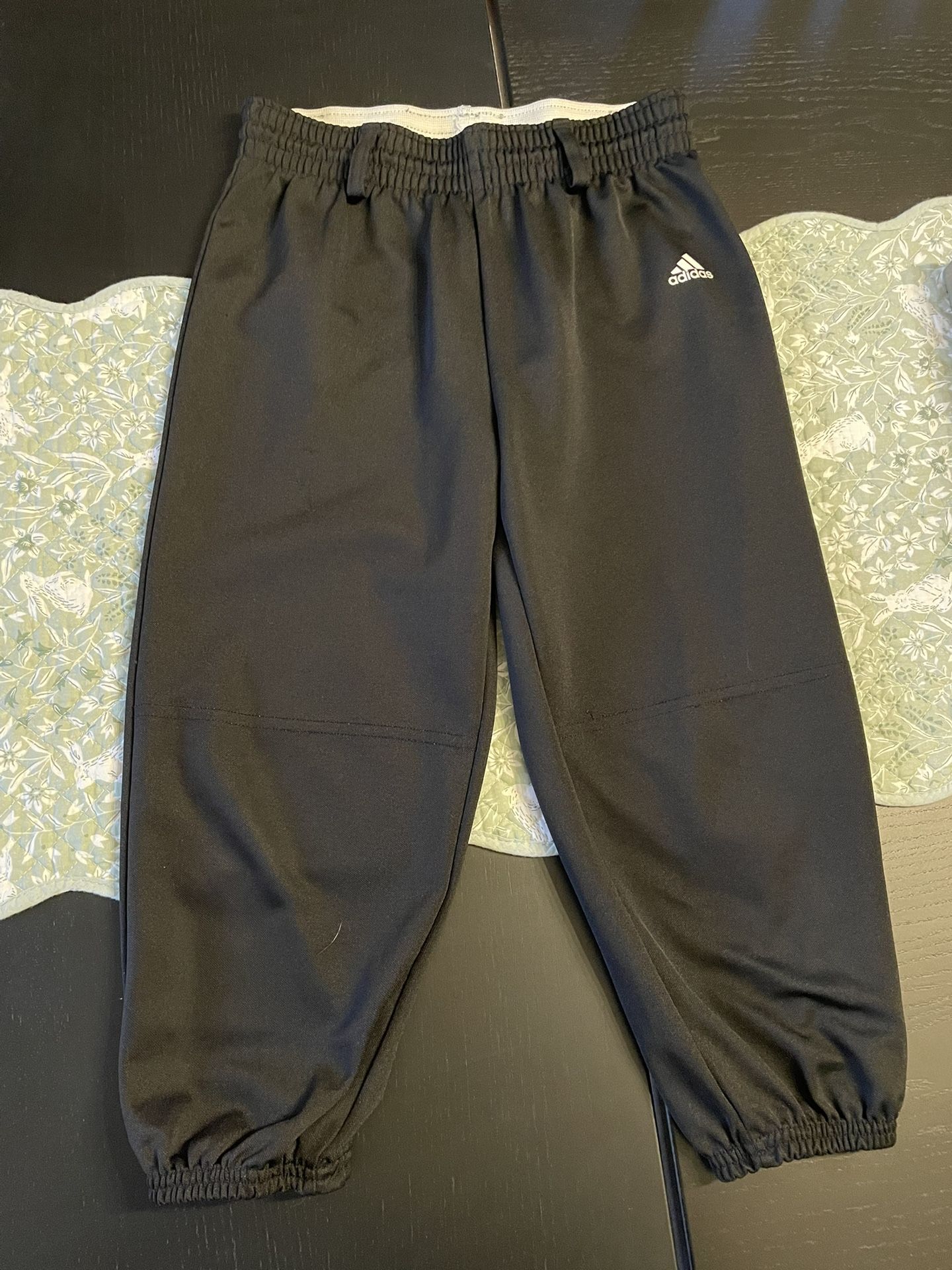 Girls Black Adidas Softball Pants