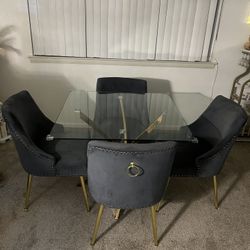 Juego De Comedor De 4 Sillas 