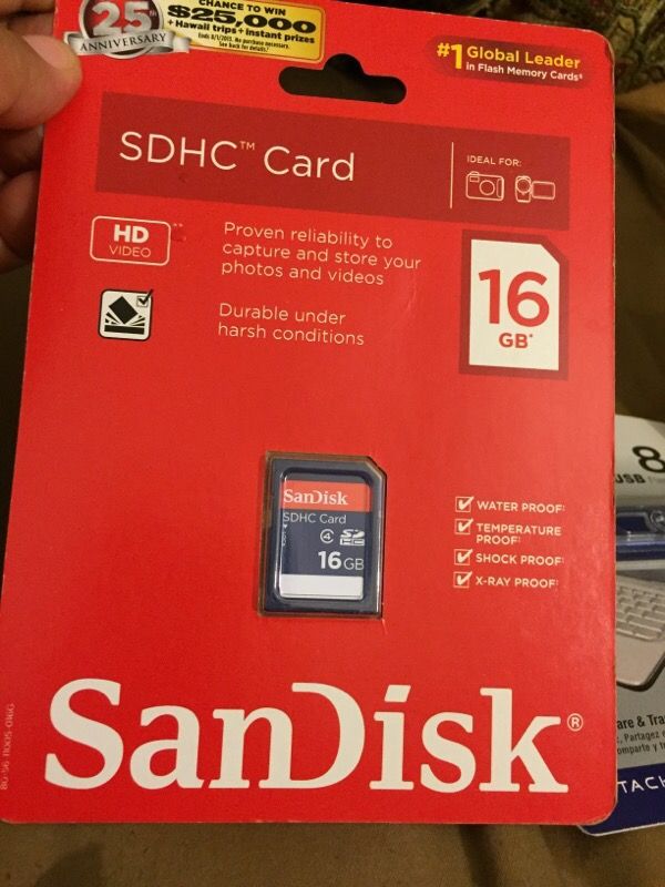 SDHC CARD and USB DRIVE