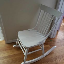 White Rocking Chair