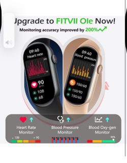 New Ole Fitness Tracker with 24/7 Heart Rate and Blood Pressure Monitor, Blood Oxygen Sleep Tracking Step Calories Counter IP68 Waterproof Activity Tr