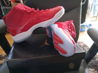 Red/white jordan 11 retro