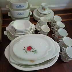 Vintage Fired Glassware Corelle And The Like