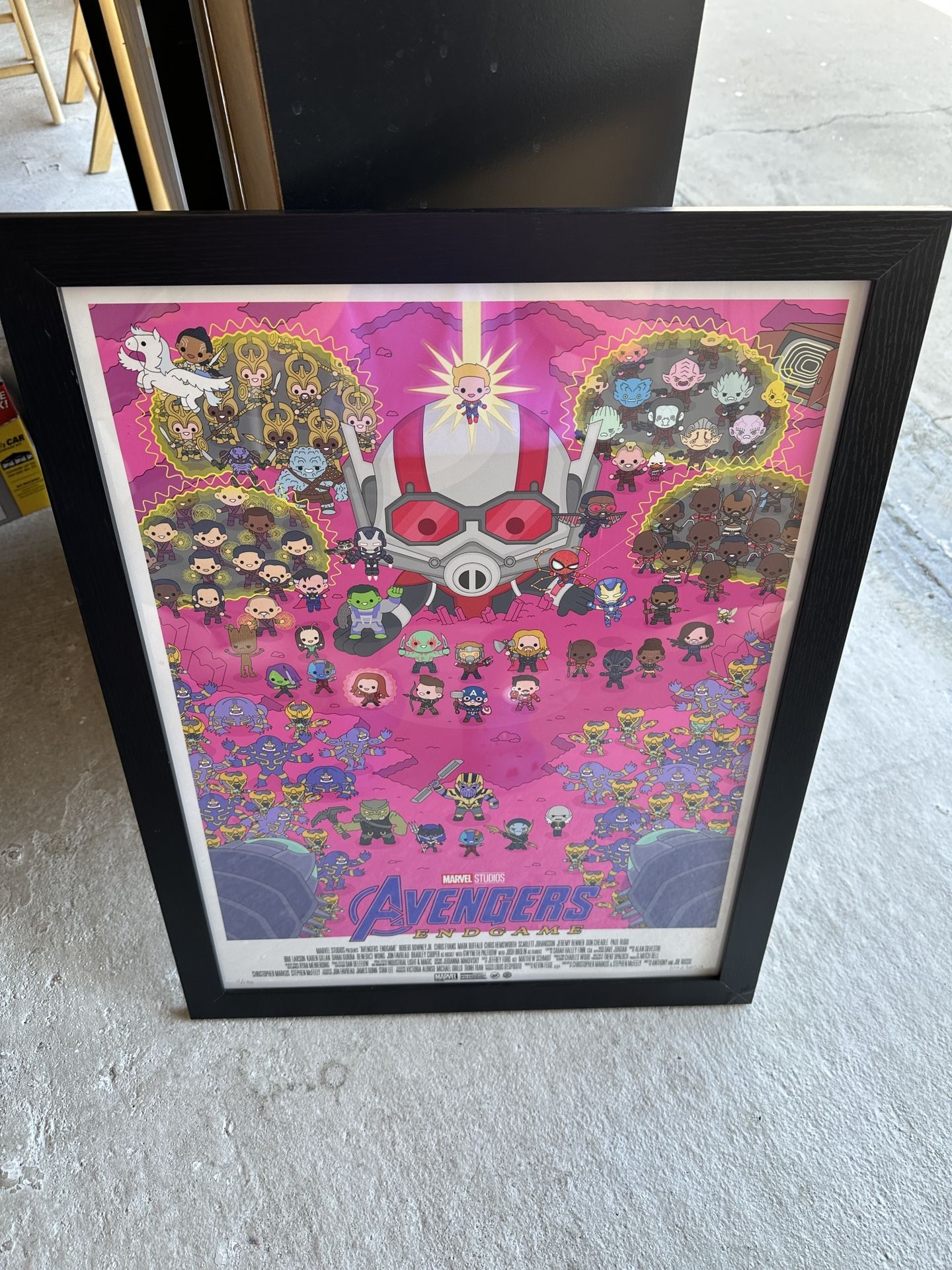 Avengers Endgame MARVEL Disney Artwork Framed