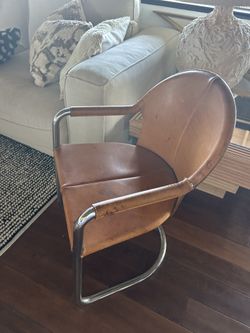 Italian Leather Arm Chair