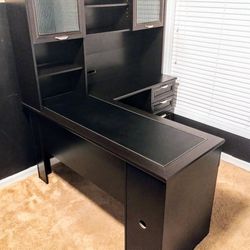 Magellan 59" L-Shaped Desk With Hutch (Delivery Available!!!)