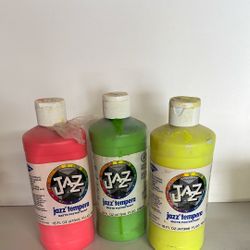 Jazz Tempera Paints 3 Bottles 