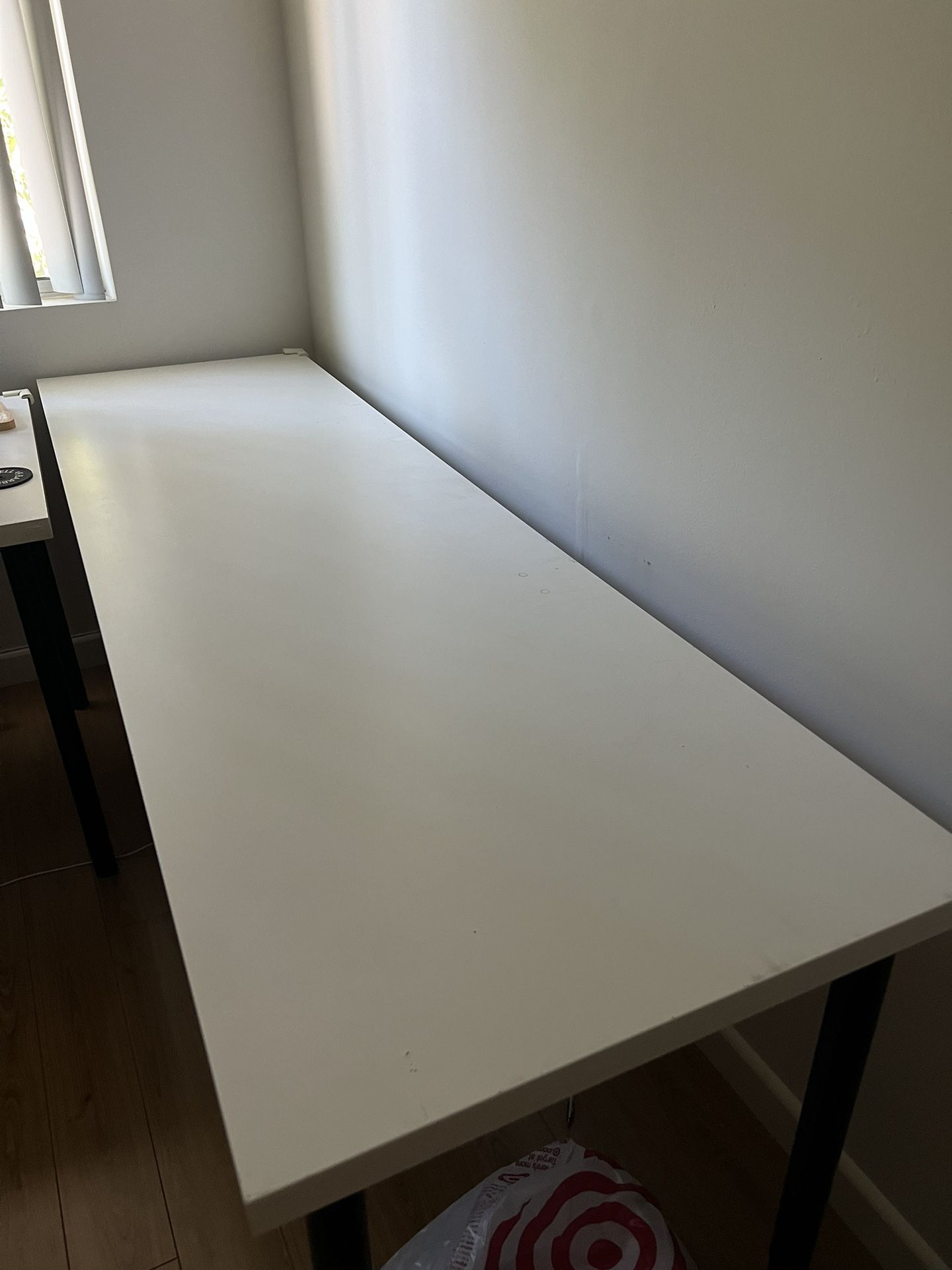 long IKEA desk