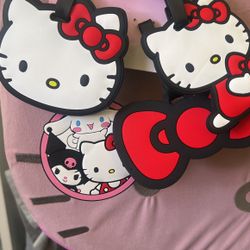 Hello Kitty Set Of 4 Bag Tags 