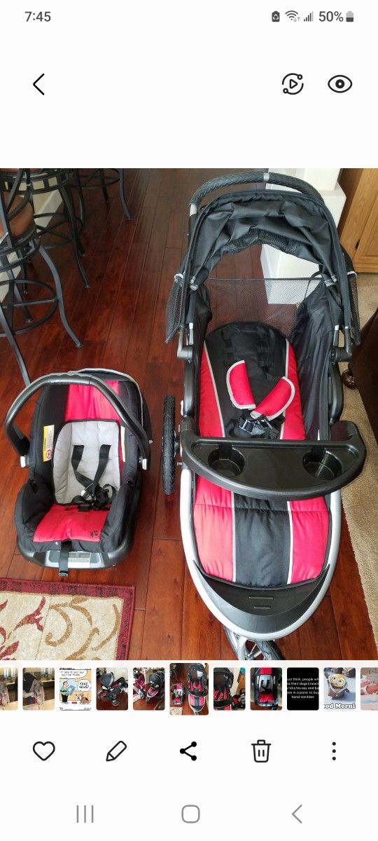 Stroller and car seat combo