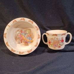 Vintage "Bunnykins" Royal Doulton /!'Childs Bowl and Cup