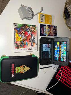 New Nintendo 3DS XL Black Bundle + Smash Bros & Zelda Case — Audio Issues