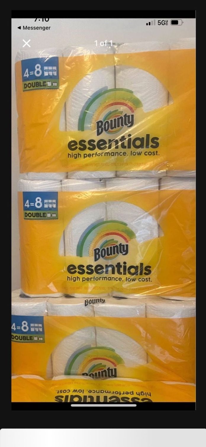 Bounty And Bounty Essentials Paper Towel 4/$20