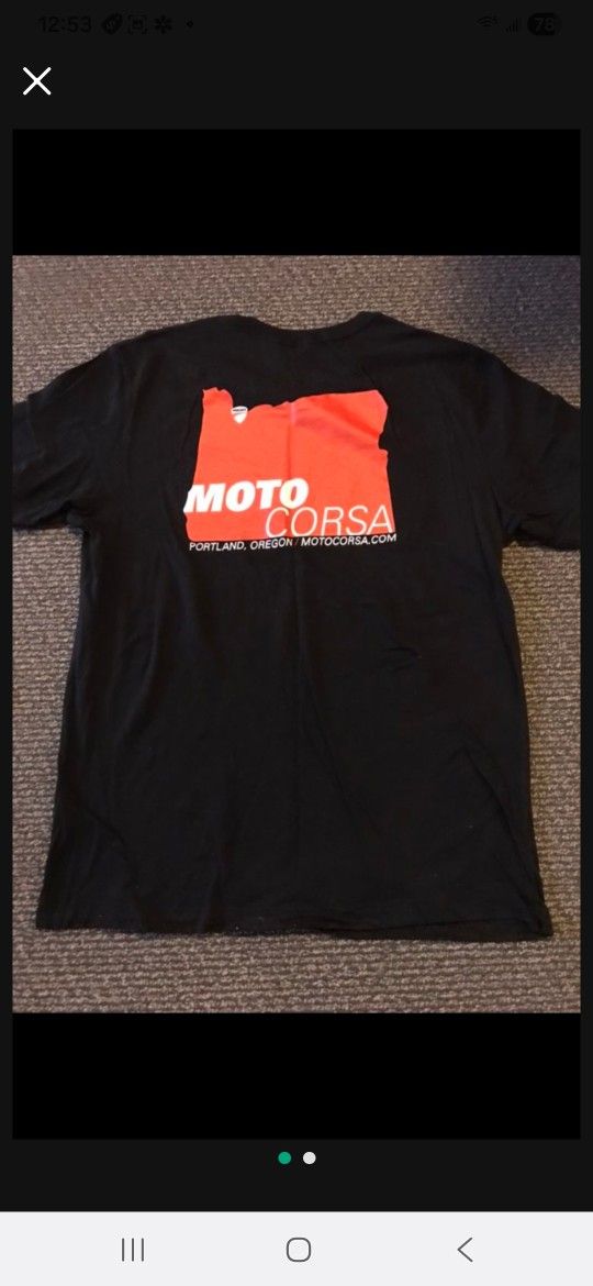 NEW Ducati Italy Moto Corsa Oregon Special Edition Motorcycle Sports Cotton Tee T-shirt Size L