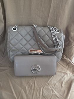 Michael Kors Sloan Adjustable Chain Shoulder Bag with matching Wallet
