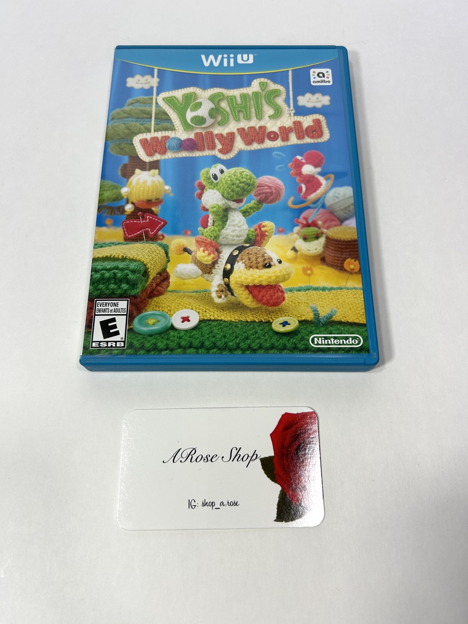 Nintendo Wii U Yoshi’s Woolly World Insert & Video Game
