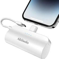 Charger Power Bank For iPhone With Dual Infterface, Real 5000mAh 