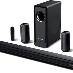 Brand New 5.1 CH Surround Sound Bar with Dolby Audio, Sound Bars for TV with Wireless Subwoofer, Dolby Digital Plus, Bluetooth 5.0, Surround Sound Sys