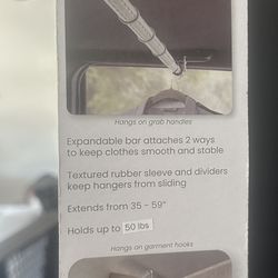 New- Car Clothes Hanger Bar