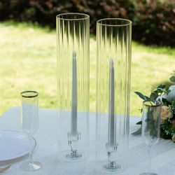 Ribbed candle cover shade