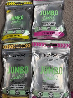 Nyxs eye lashes $5 each pack new