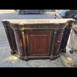 Antique cabinet by James Morton & SonsUpholsterers & DecoratorsMade in London W21x 80. X hight 47