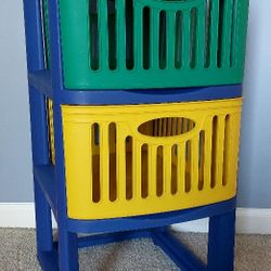 COLORFUL STORAGE UNIT W/PULLOUT DRAWERS!