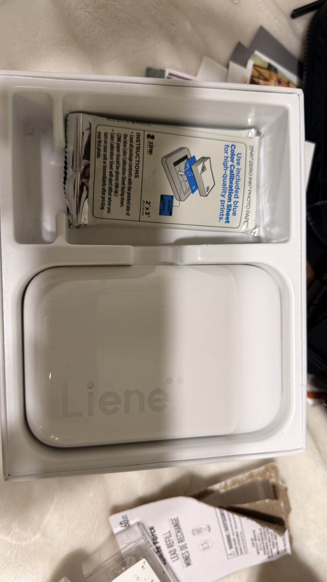 Liene instant portable photo printer