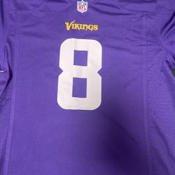 Men's Minnesota Vikings Kirk Cousins Nike Purple Classic Player Game Jersey Size Large