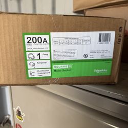 NEW 200amp Square D Meter Socket 