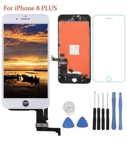 iPhone 8 Plus Screen Replacement - LCD Digitizer Touch Screen Assembly Set with 3D Touch Compatible with iPhone 8 Plus Screen Only