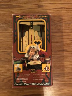 Classic racer miniature sled for dolls