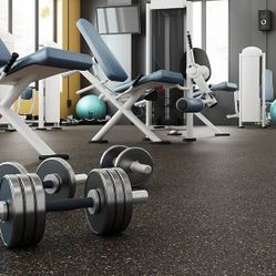 Home Gym Flooring - Garage Gym Rubber Flooring - Commercial 8mm