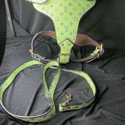 Leather Lv Dog show And photoshoot Gear