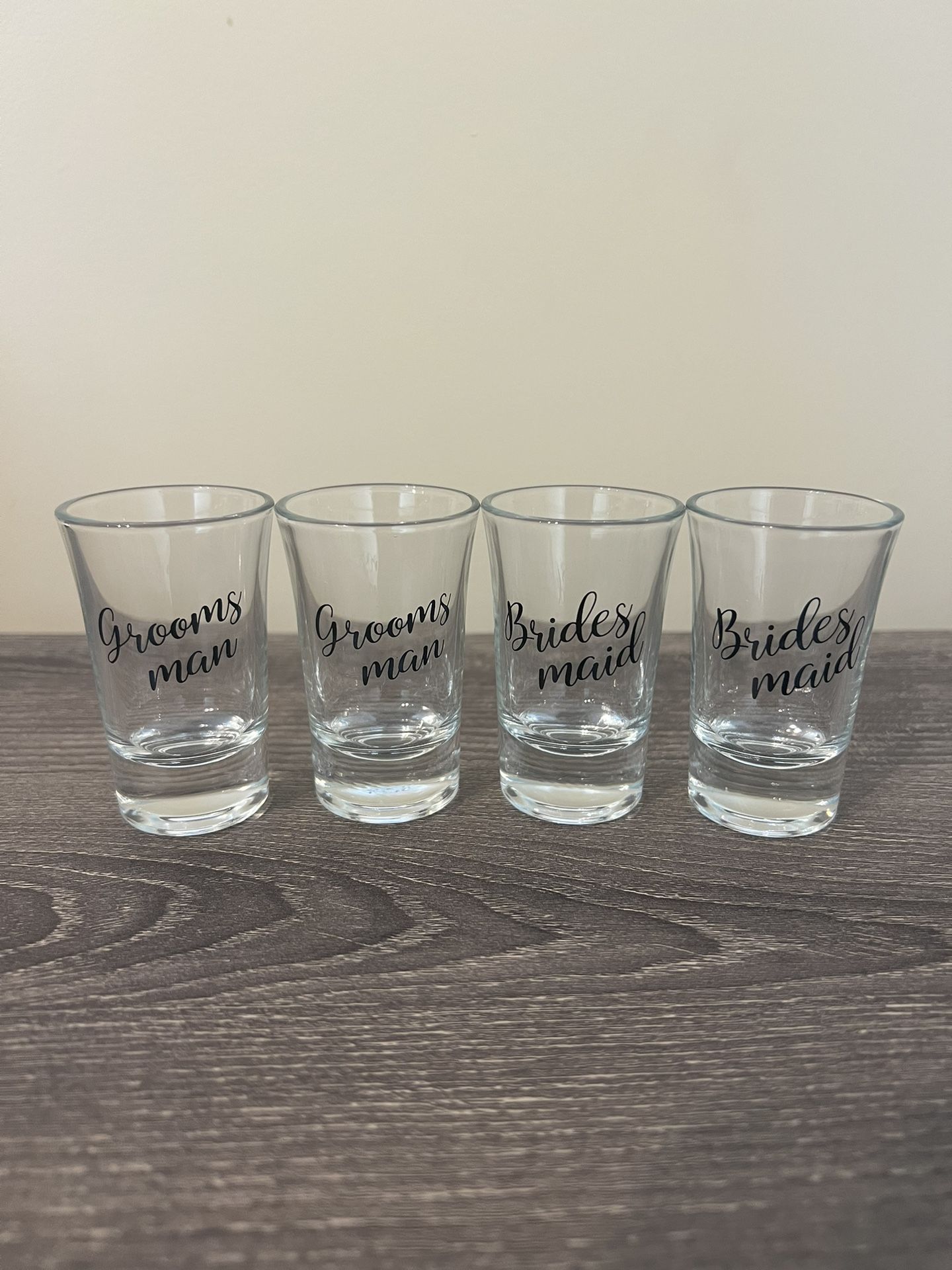Bridesmaids & Groomsmen Shot glasses