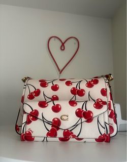 COACH CHERRY TABBY BAG & WALLET
