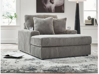 Lindyn Fog Chaise Lounge w/ 2 Cup Holders & USB Charging Port