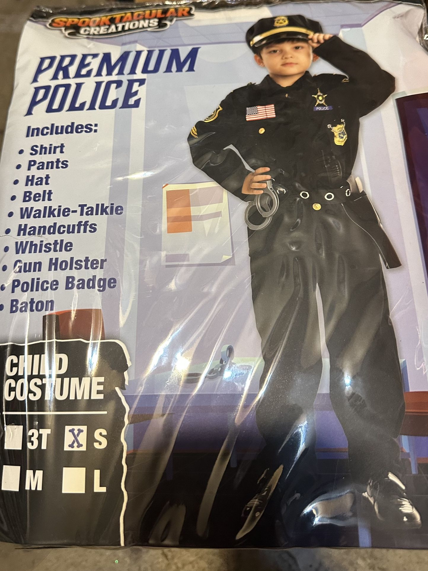 Kids Halloween Costumes Police Size Small
