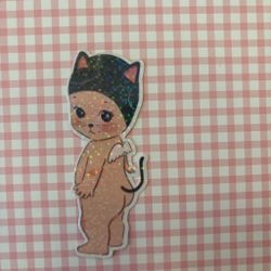Holographic cat Sonny angel