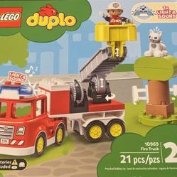 LEGO DUPLO Rescue Fire Truck #10969 Building Toy With, Lights And Sounds, New Sealed