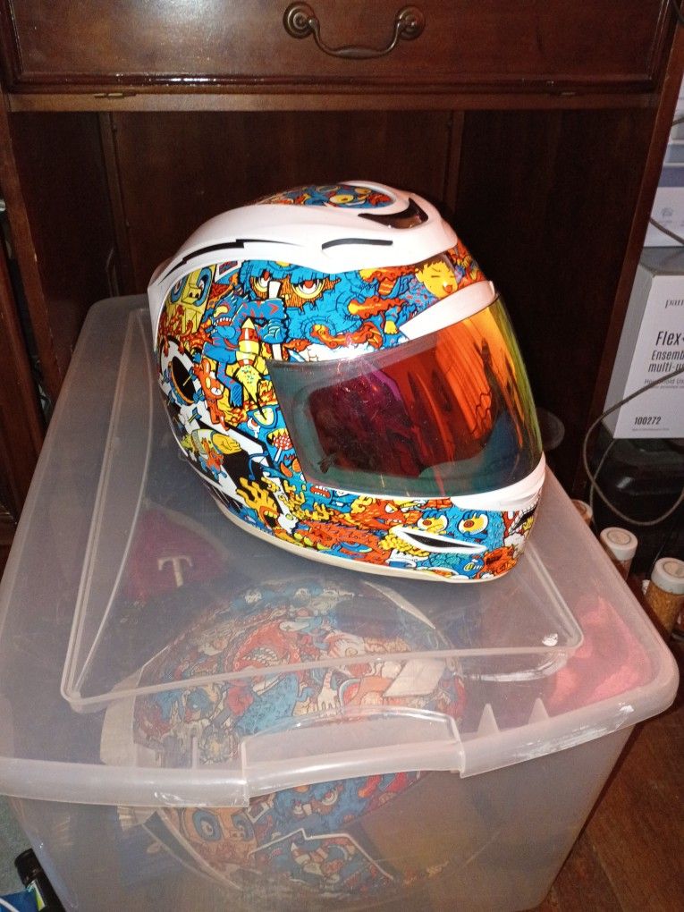 bike crash helmet size MotuoMr BSDDP Unisex-Adult Full Face Motorcycle DOT Approved Motorbike Moped Street Racing Helmet with Graphic (Red Venom, Medium) : Automotive absorbing layer sub_category: crossbody Blue Gothic Duke® Speed Color:PLUM