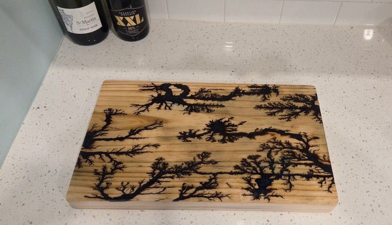 Handmade Fracture Burned Cutlery Board