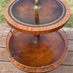 Heirloom Quality Round Weiman 2-Tier Table (contact info removed)