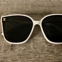 Beige Fashion Oversized Sunglasses 