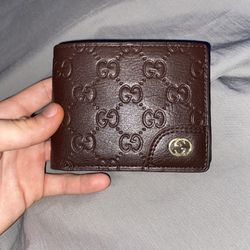 Gucci Mens Wallet Brown GG Authentic 
