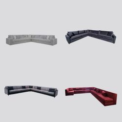 BRAND NEW SECTIONAL COUCHES  SOFAS CHAISE Set 