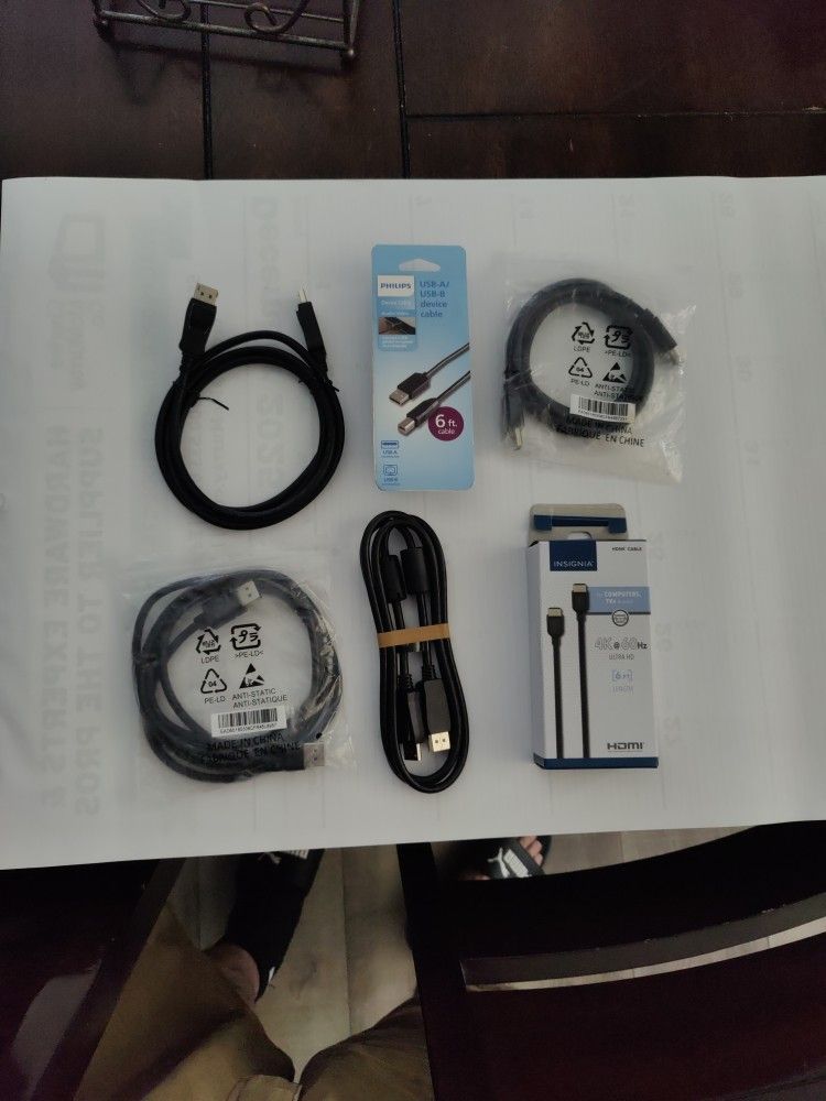 HDMI, Display Port & USB Wires!