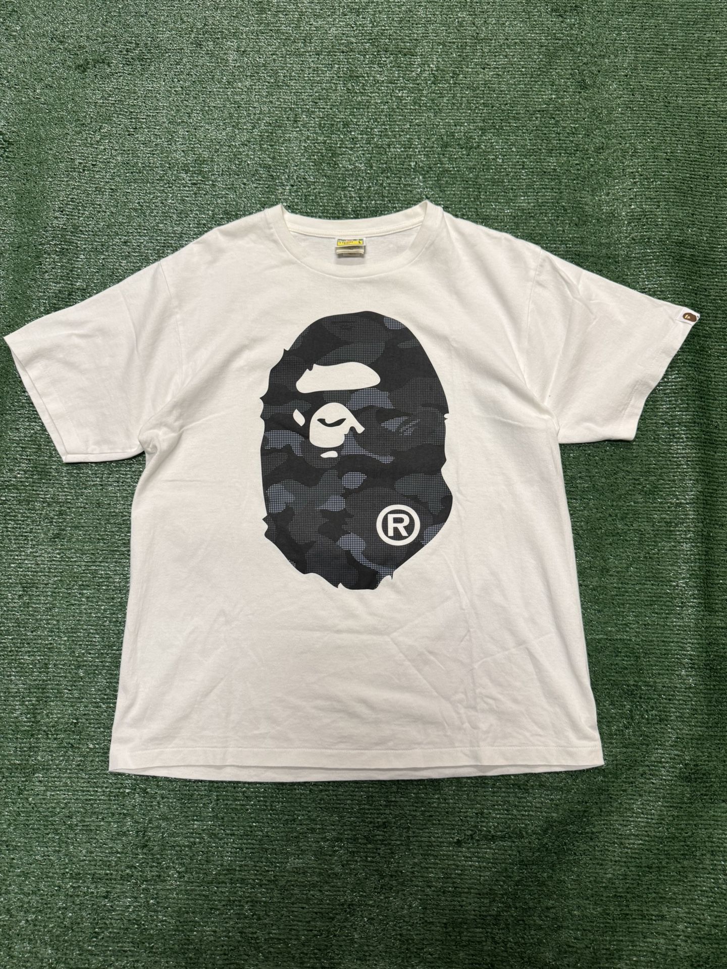 BAPE Black Camo Ape White T Shirt