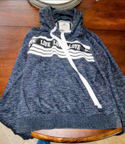 Toflex Marled Hoodie Sweatshirt with Love Graphic