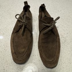 Burberry Men Size 9(42) Prosum Brown Suede Tobias Loafers 